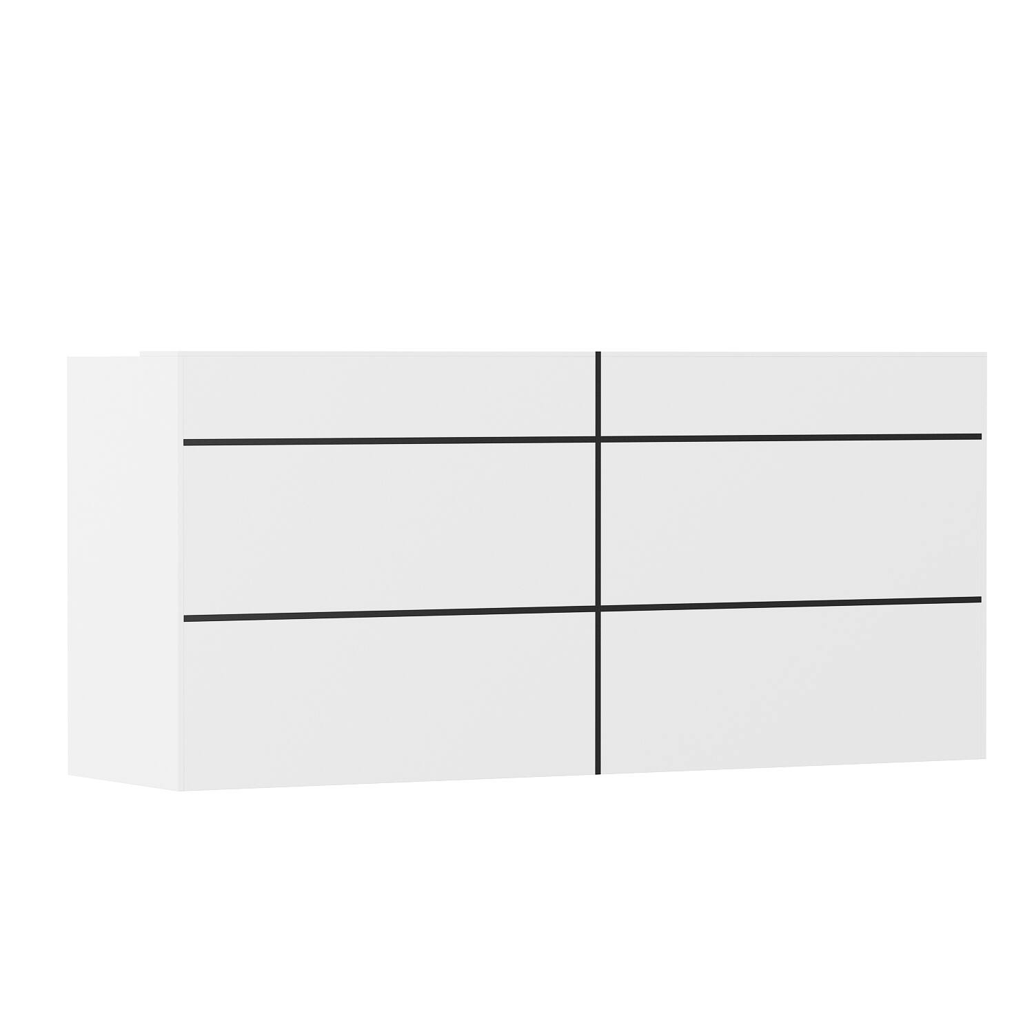 Front. Famapy - Famapy Minimalist Café Reception Desk: Streamlined Design for Organized, Welcoming Service Areas - White.