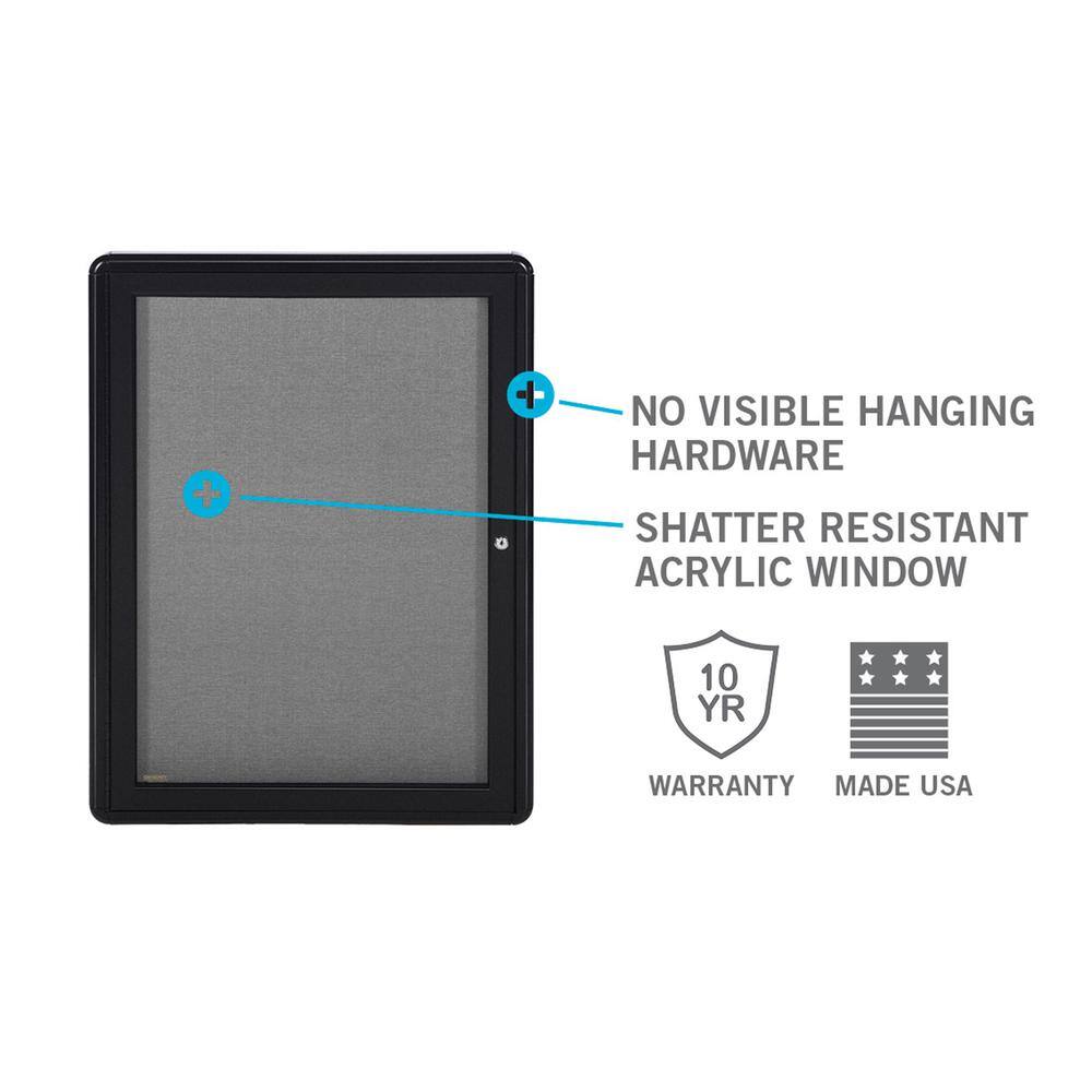 NO VISIBLE HANGING HARDWARE  
SHATTER RESISTANT ACRYLIC WINDOW  
10 YR WARRANTY  
MADE USA