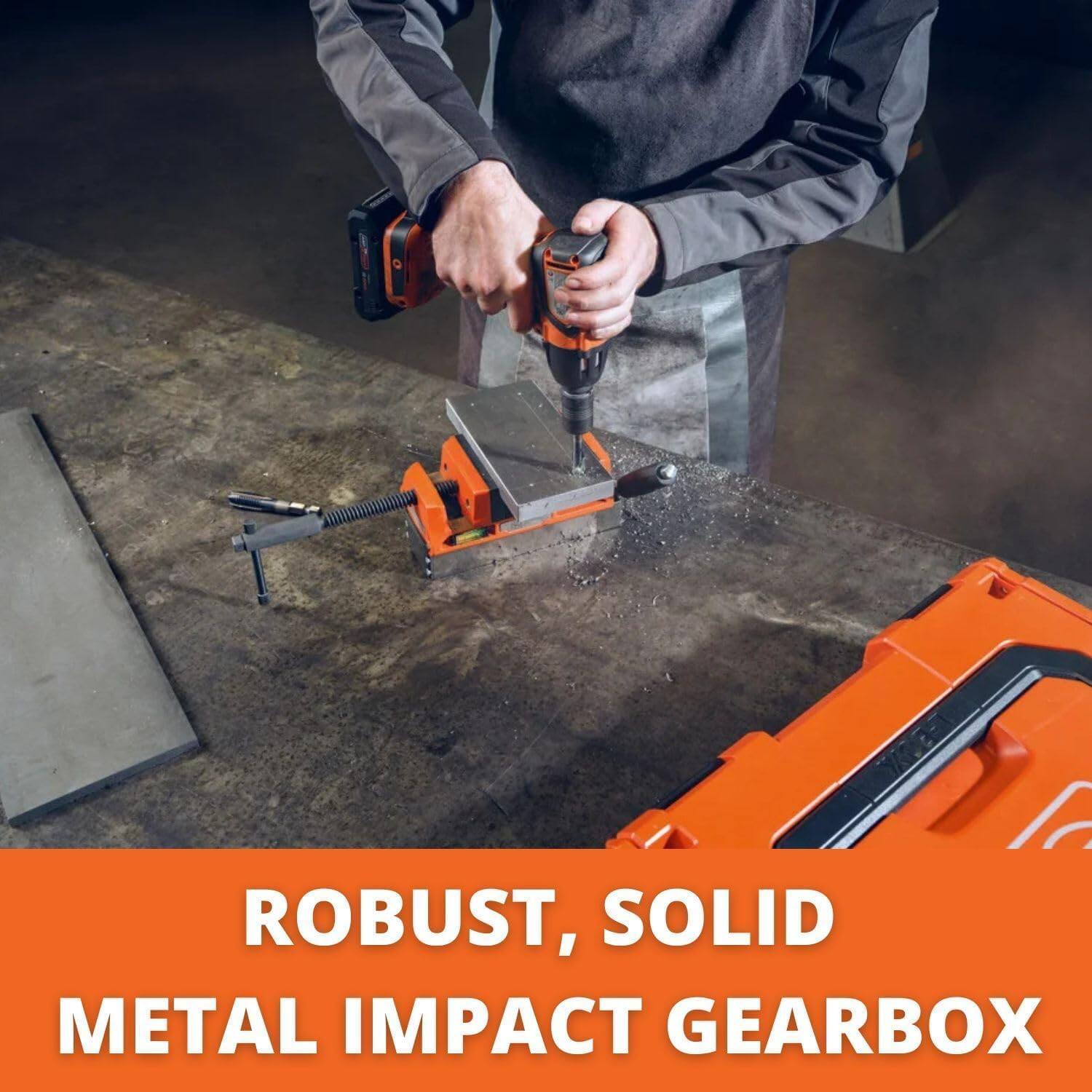 ROBUST, SOLID METAL IMPACT GEARBOX