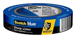 3M - ScotchBlue Sharp Lines 0.94" x 60 yd. Medium Painter's Tape (2093-24EC) - Blue