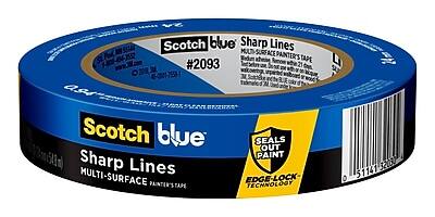 Scotch blue  
Sharp Lines  
MULTI-SURFACE PAINTER'S TAPE  

#2093  

SEALS OUT PAINT  
EDGE-LOCK TECHNOLOGY  

www.3m.com  

1-800-66-355  

51141 32000