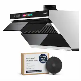 Brano - 30 inches - Convertible - Under cabinet Range Hood - Black