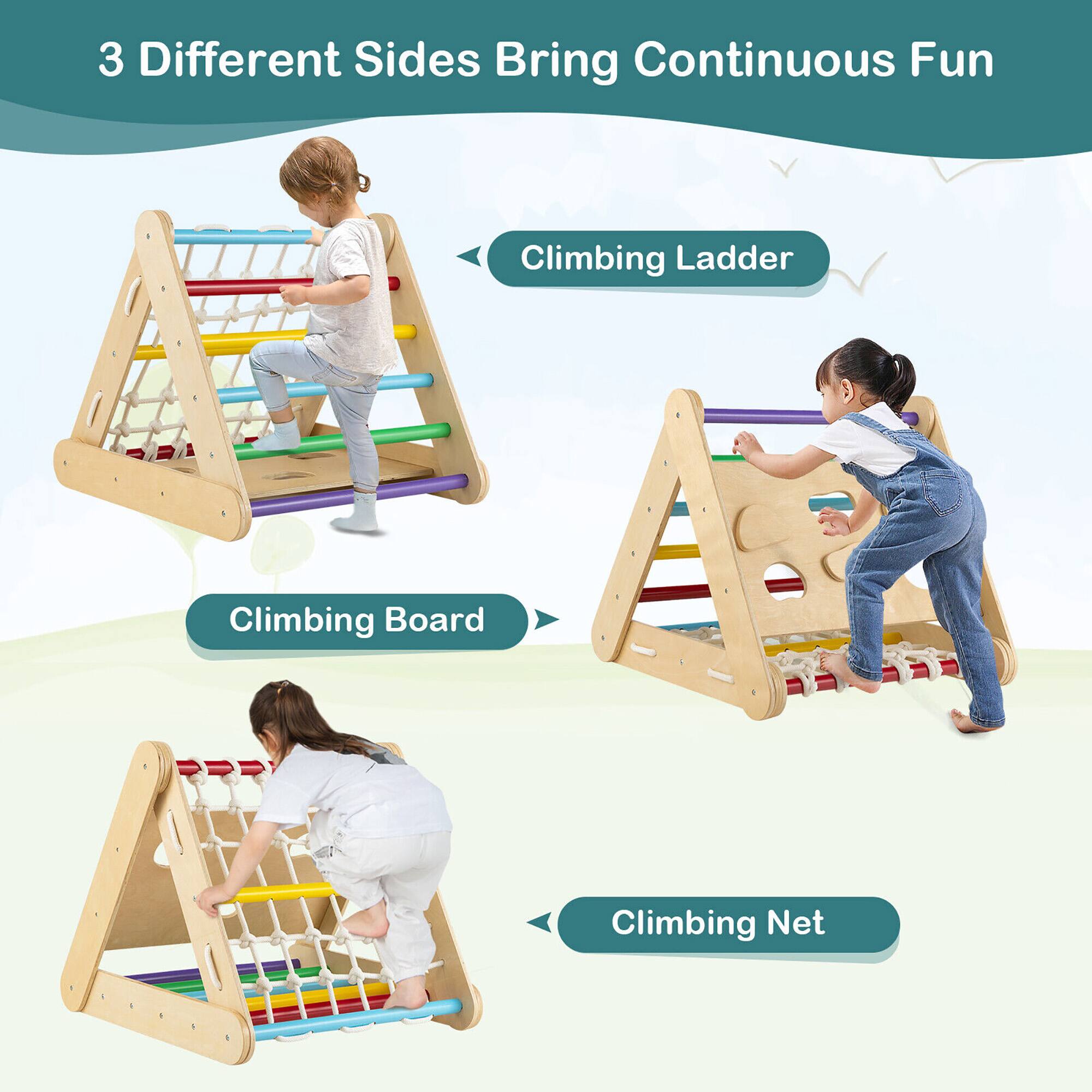 3 Different Sides Bring Continuous Fun

Climbing Ladder
Climbing Board
Climbing Net