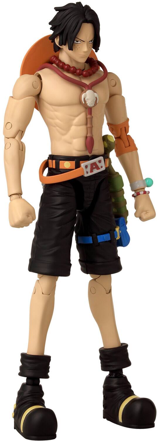 Alt View 3. Bandai - Bandai - One Piece - Anime Heroes - Portgas D. Ace Action Figure   - COLLECTIBLES - Multicolor.