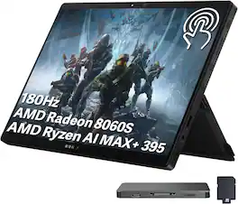 ASUS - Upgraded - ROG 13.4" WQXGA 2-in-1 Touch Gaming Laptop,Ryzen AI MAX+ 395,64GB RAM,2TB SSD+1TB Dock Set,Backlit,Win 11 Pro - Black