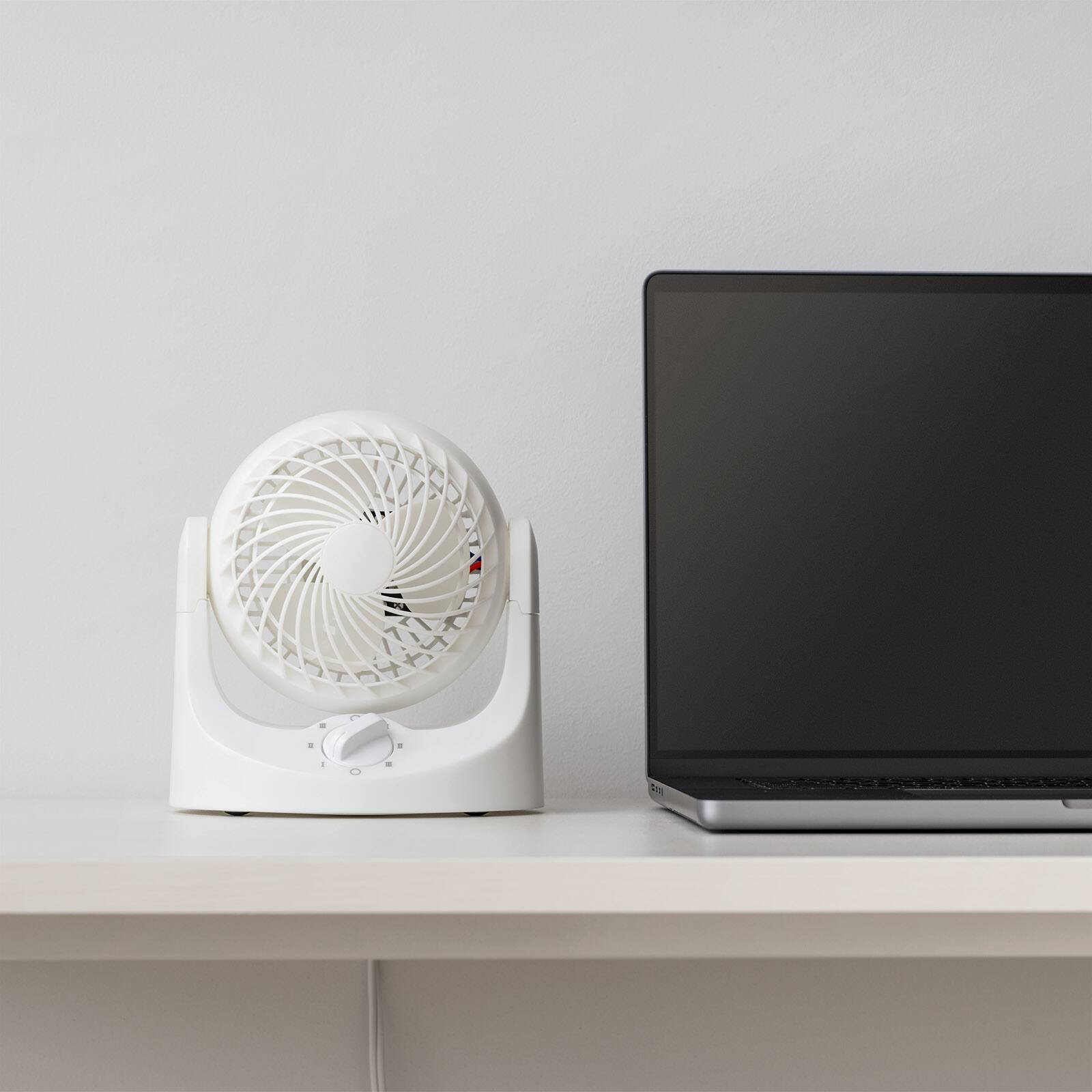 Alt View 4. IRIS USA - IRIS USA WOOZOO Small Desk Fan, 3 Speed, 112° Adjustable Tilt, Low Noise, Tabletop Air Circulator.