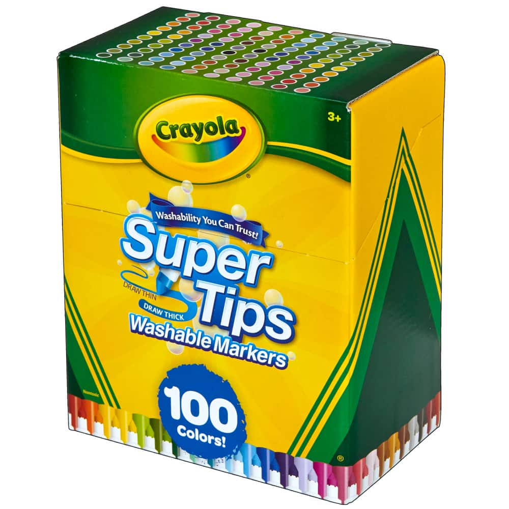 Crayola - Washable Super Tips Markers Pack of 100 - Assorted price history on PriceWatchPro