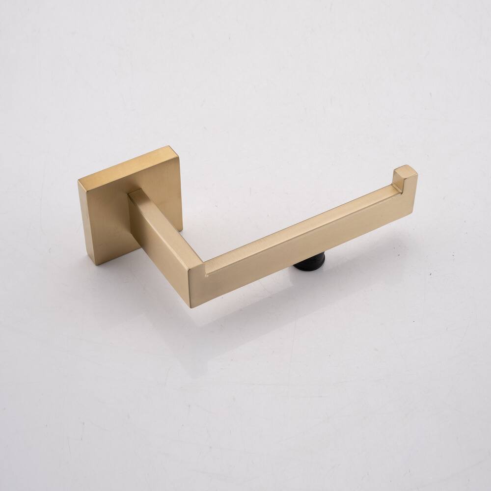 Alt View 4. JUJABU - 4- Piece Bathroom Hardware Set Brushed Gold - Brushed Gold.