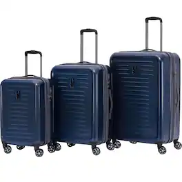 Spyder - Rails 3 Piece Luggage Set with 360 Spinner Wheels, TSA Approved Lock, (20 Inch, 25 Inch, 29 Inch) - Carbon Blue