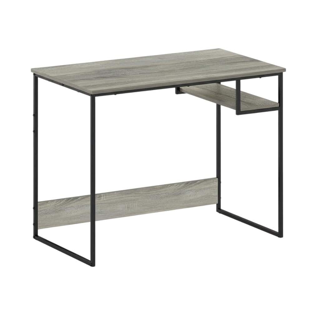 BisonOffice - Grey Study Desk With Spacious Work Surface And Sturdy Construction - Gray