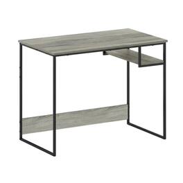 BisonOffice - Grey Study Desk With Spacious Work Surface And Sturdy Construction - Gray