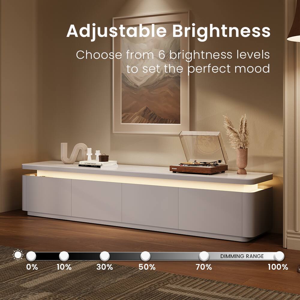Adjustable Brightness  
Choose from 6 brightness levels to set the perfect mood  

DIMMING RANGE  
0% 10% 30% 50% 70% 100%