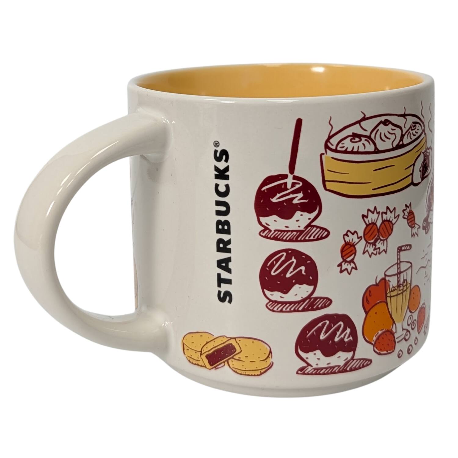 Back. Starbucks - Starbucks Been There Series Osaka Ceramic Mug, 14 Oz - Yellow.