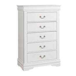 Vaczon - Solid Wood Storage Chest with English Dovetail Drawers Multi-Functional Home Organizer for Bedroom Office or Living Room - White
