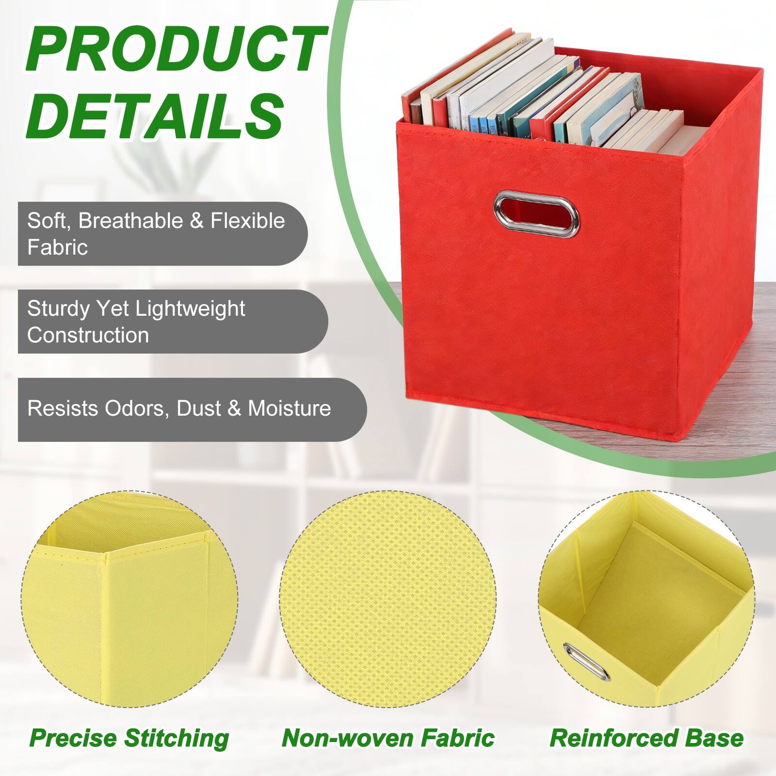 PRODUCT DETAILS

- Soft, Breathable & Flexible Fabric
- Sturdy Yet Lightweight Construction
- Resists Odors, Dust & Moisture
- Precise Stitching
- Non-woven Fabric
- Reinforced Base