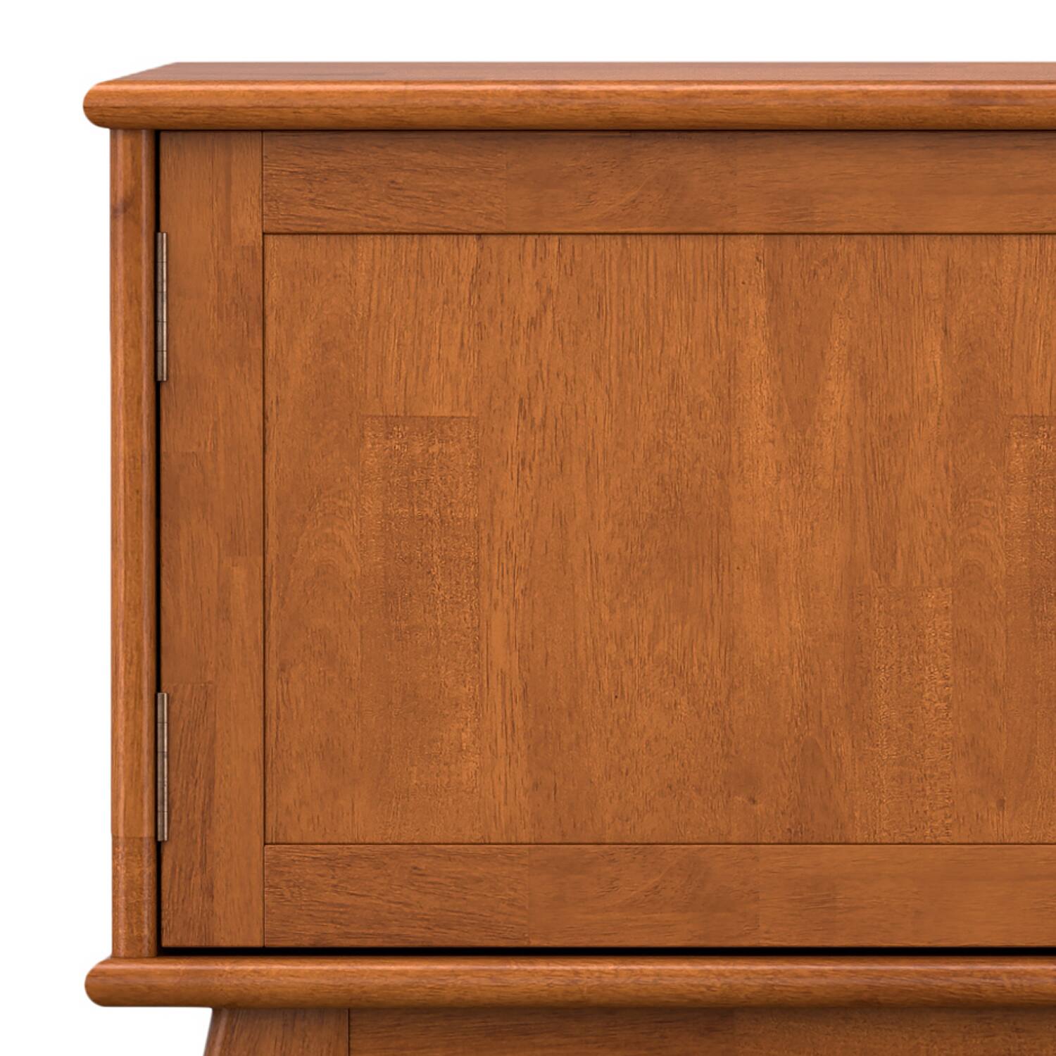 Alt View 11. Simpli Home - Artisan SOLID WOOD 72 inch TV Media Stand in Black For TVs up to 80 inches - Black.