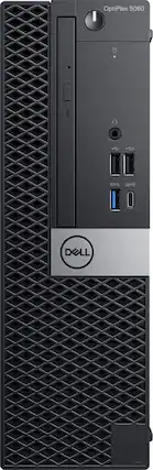 Front. Dell - Refurbished OptiPlex 5060 Desktop - Intel Core i5 - 16GB Memory - 512GB SSD - Black.
