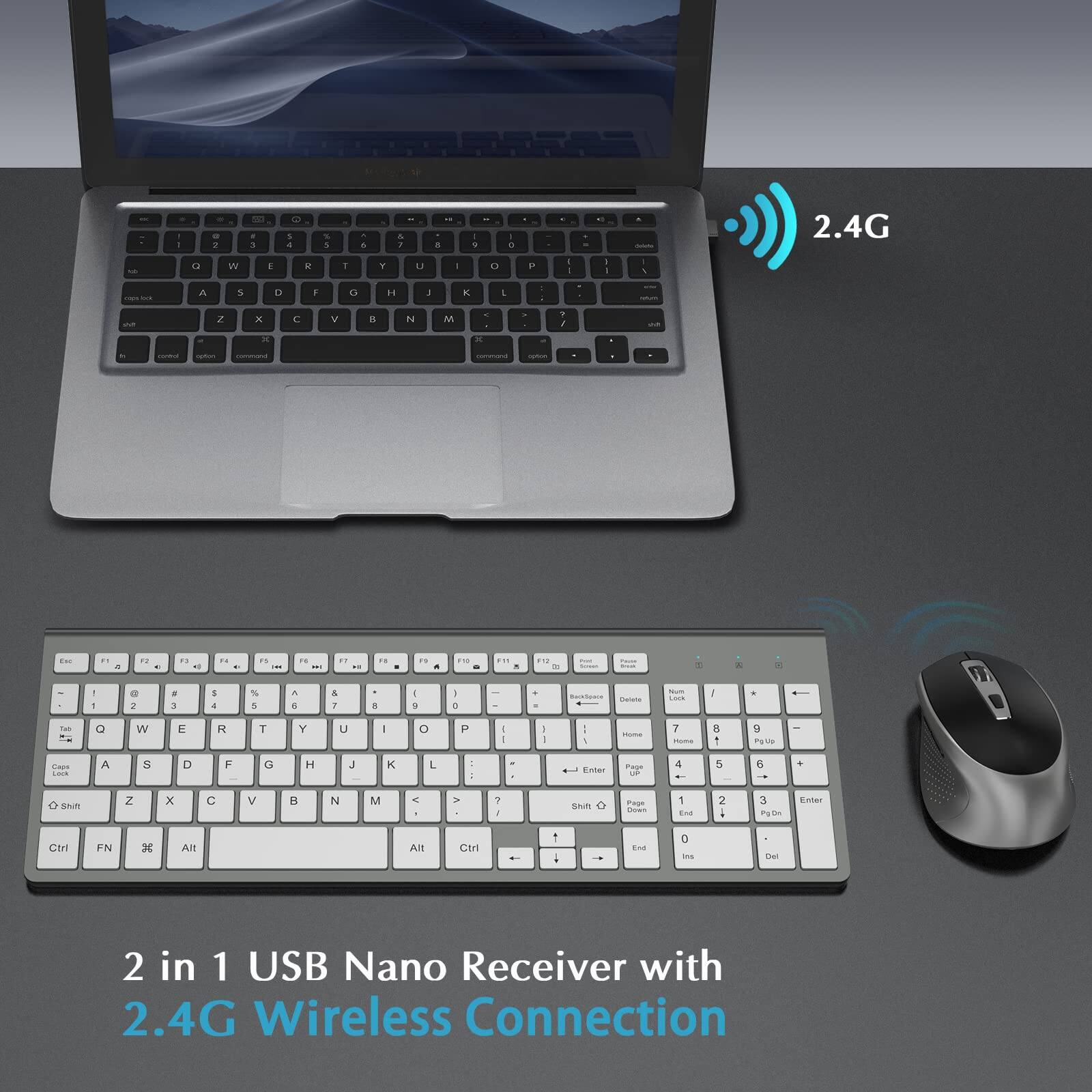 2 in 1 USB Nano Receiver with 2.4G Wireless Connection