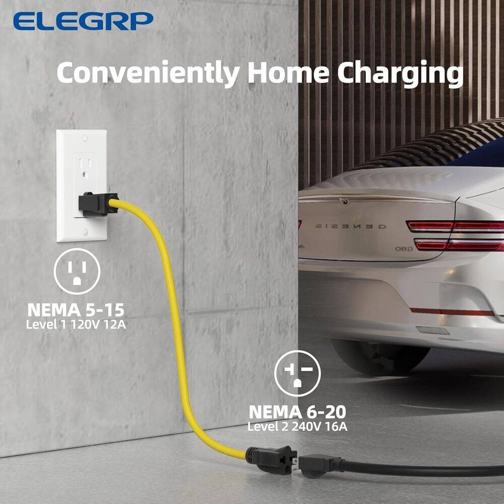 ELEGRP Conveniently Home Charging  
GENESIS m  
NEMA 5-15 Level 1 120V 12A  
NEMA 6-20 Level 2 240V 16A