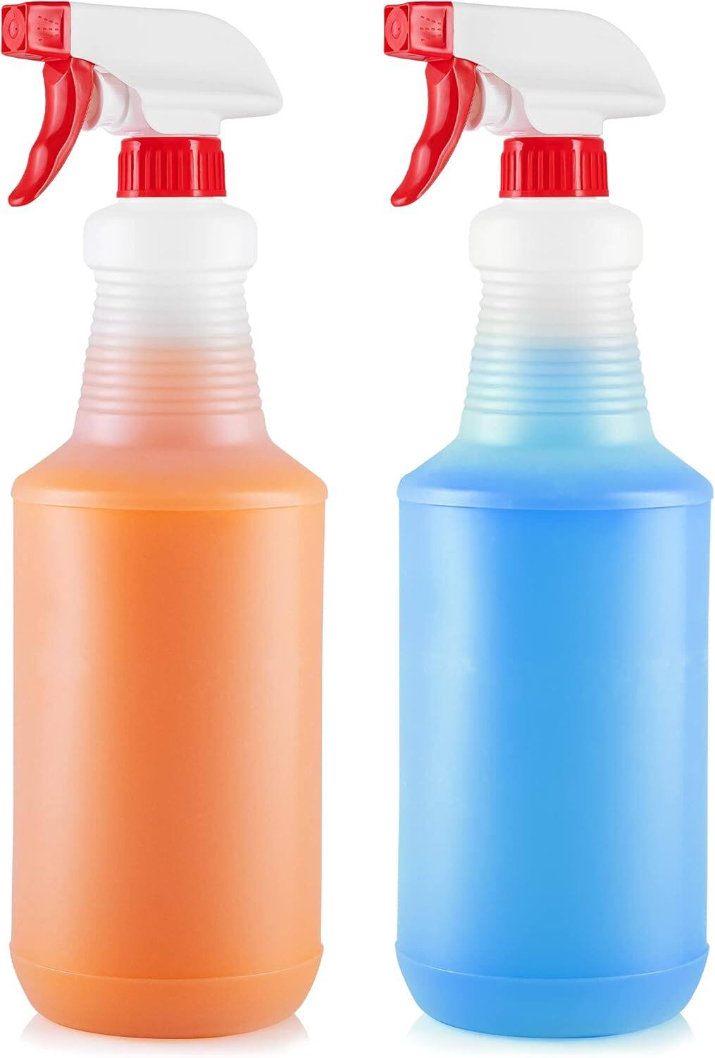 Front. Zulay Kitchen - Zulay Home 32 oz Spray Bottle 2 Pack - Heavy Duty Cleaning Spray Bottles For Cleaning Solutions - White.