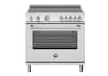 Bertazzoni - 36" Master Series range - Electric oven - 5 induction zones - Stainless Steel