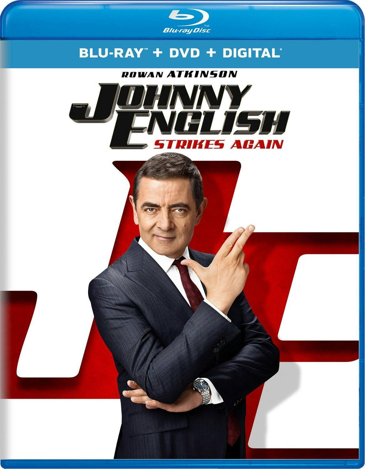 Front. Johnny English Strikes Again (Blu-ray + DVD) [Blu-ray].
