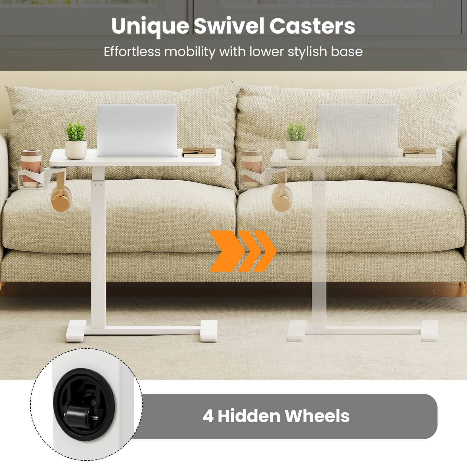Unique Swivel Casters  
Effortless mobility with lower stylish base  

4 Hidden Wheels