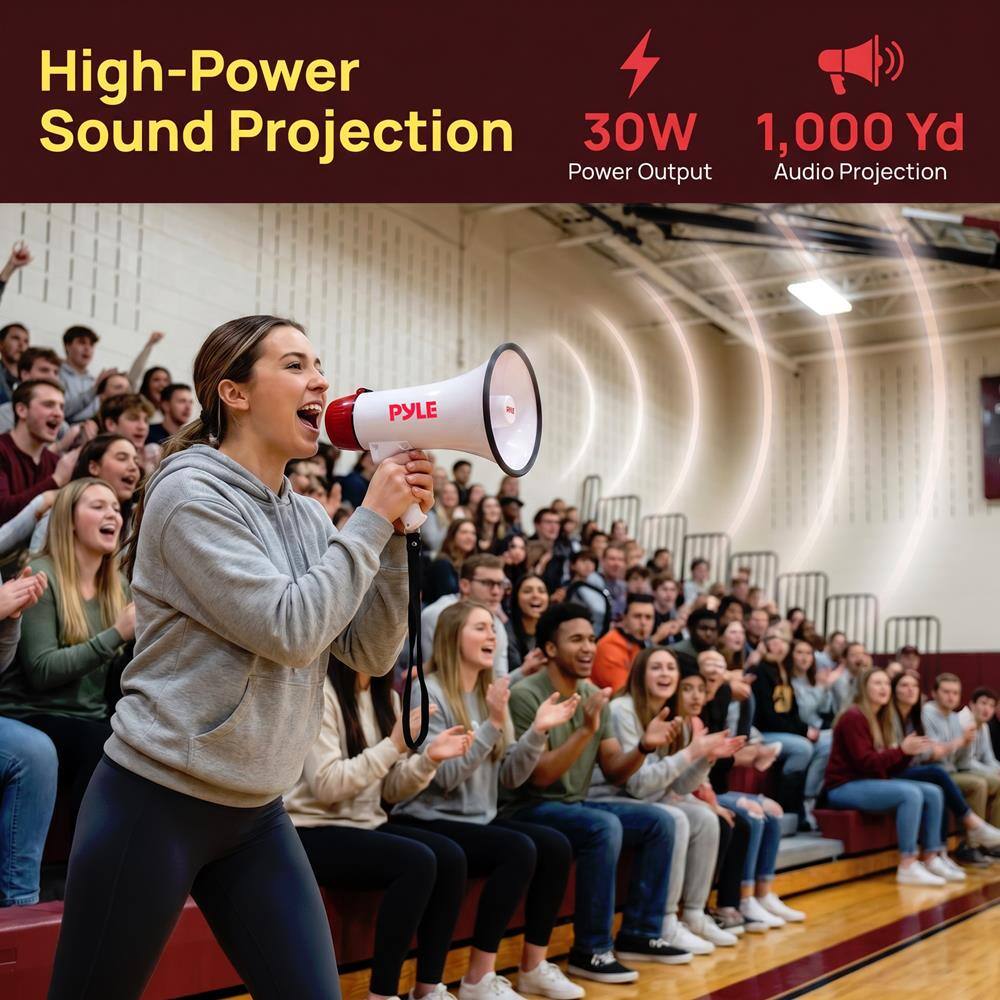 High-Power Sound Projection  
30W Power Output  
1,000 Yd Audio Projection