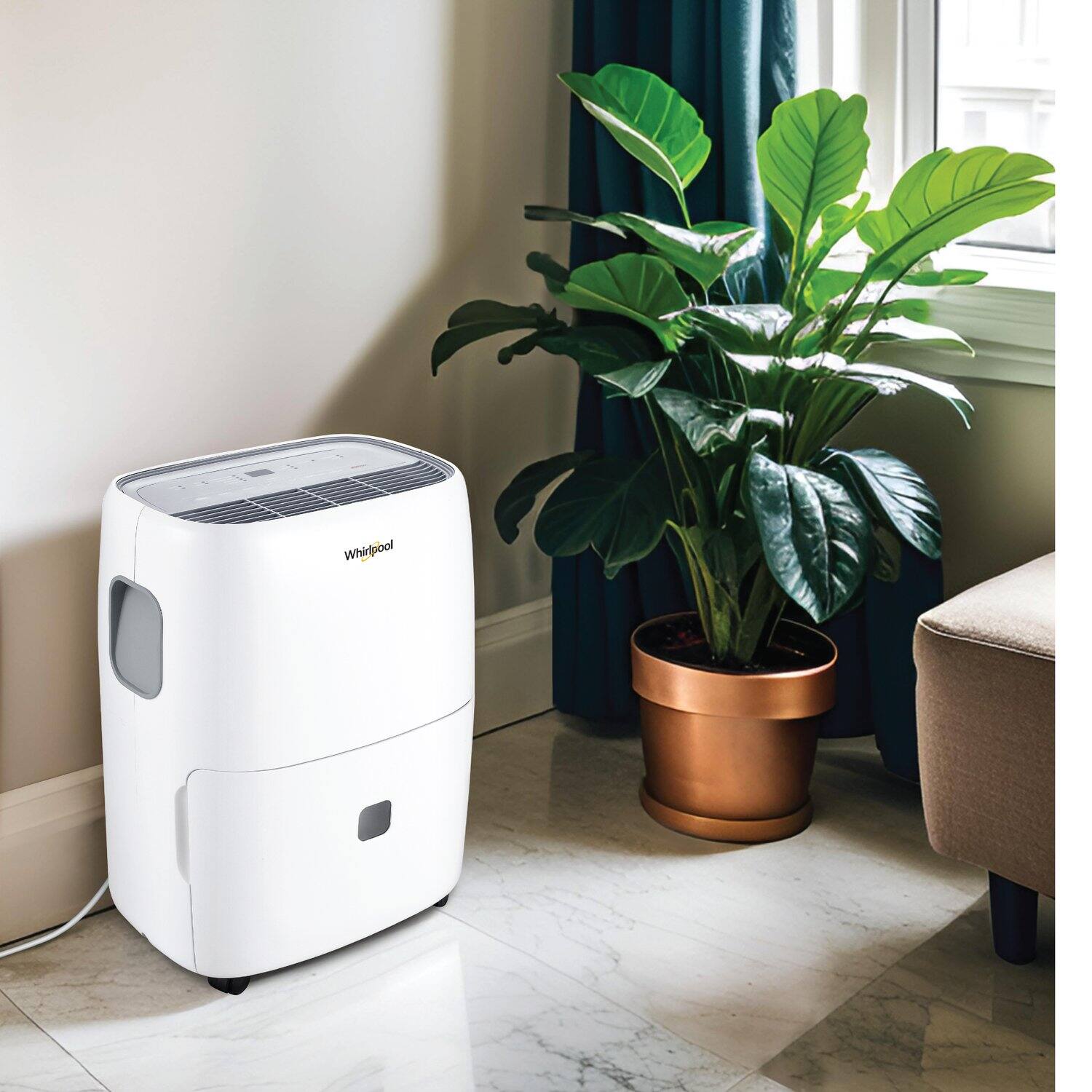 Alt View 9. Whirlpool - Energy Star 50-Pint Dehumidifier - White.