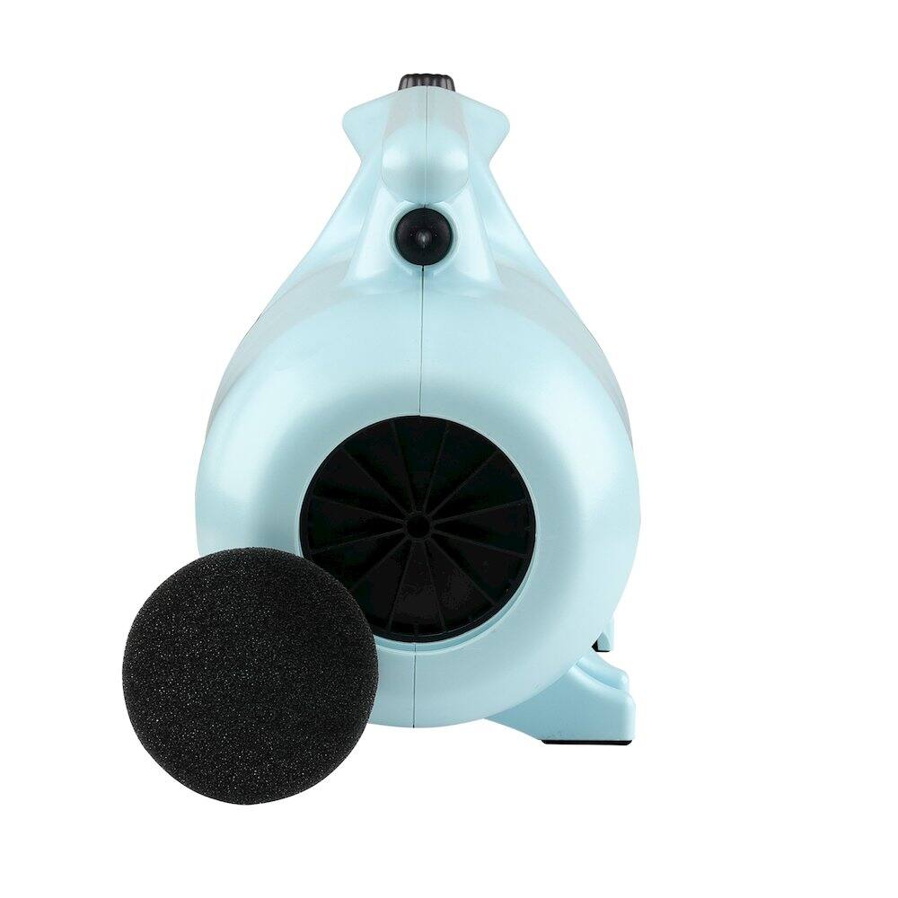 Left. XPOWER - B-163 High Velocity Variable Speed Double Motor Pet Dryer - Sky Blue.