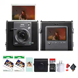 Fujifilm - INSTAX WIDE EVO Hybrid Instant Film Camera, Pack of 2 instax Film