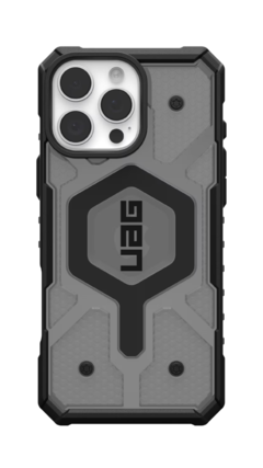 Front. UAG - Pathfinder Clear Case with Magsafe for Apple iPhone 16 Pro Max - Ash.