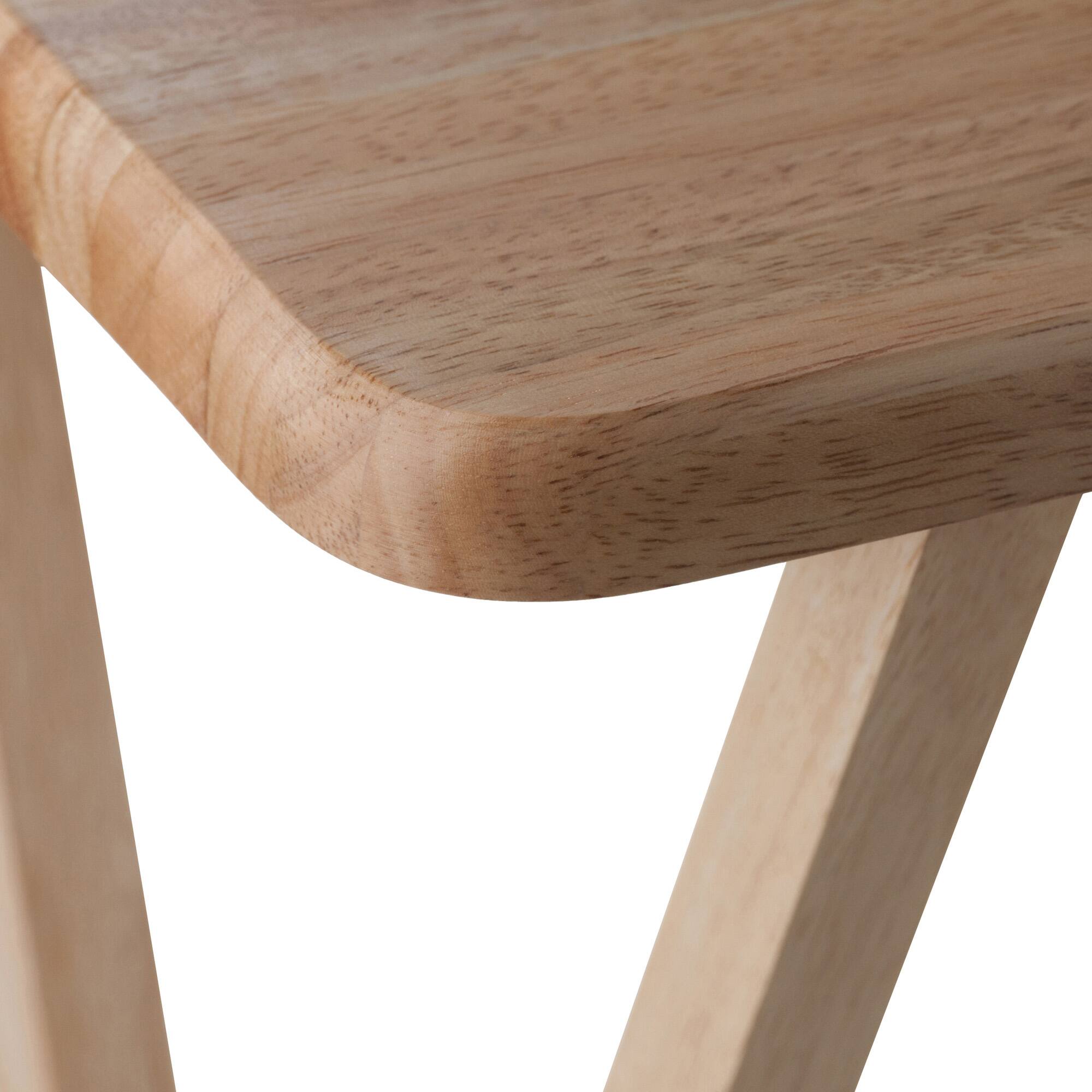 Alt View 6. Winsome Wood - Isabelle Set of 4 Snack Tables with Mobile Stand and Removable Tray - Natural.