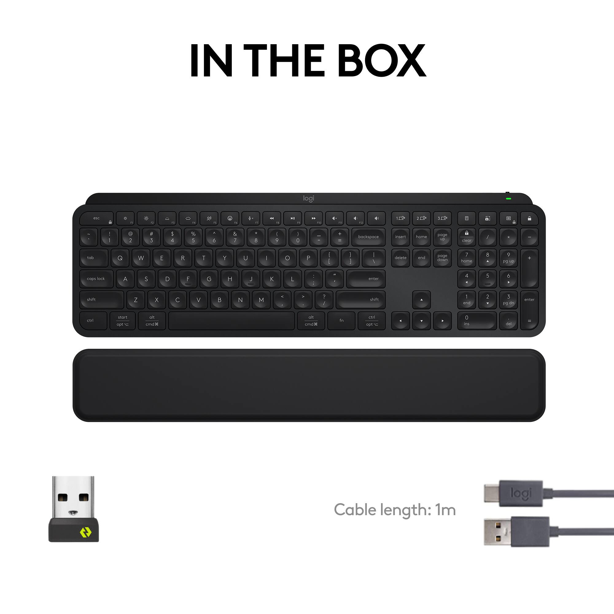 IN THE BOX

logi

Cable length: 1m