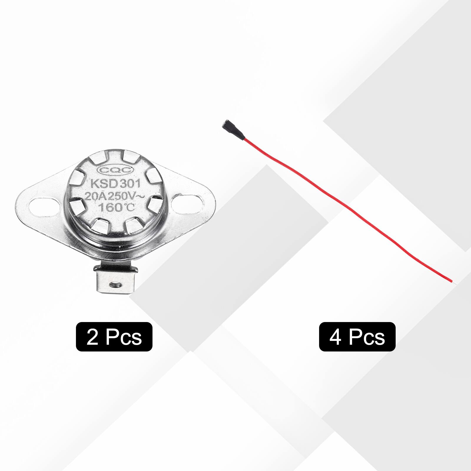 CQC KSD301 20A 250V~ 160°C 2 Pcs 4 Pcs