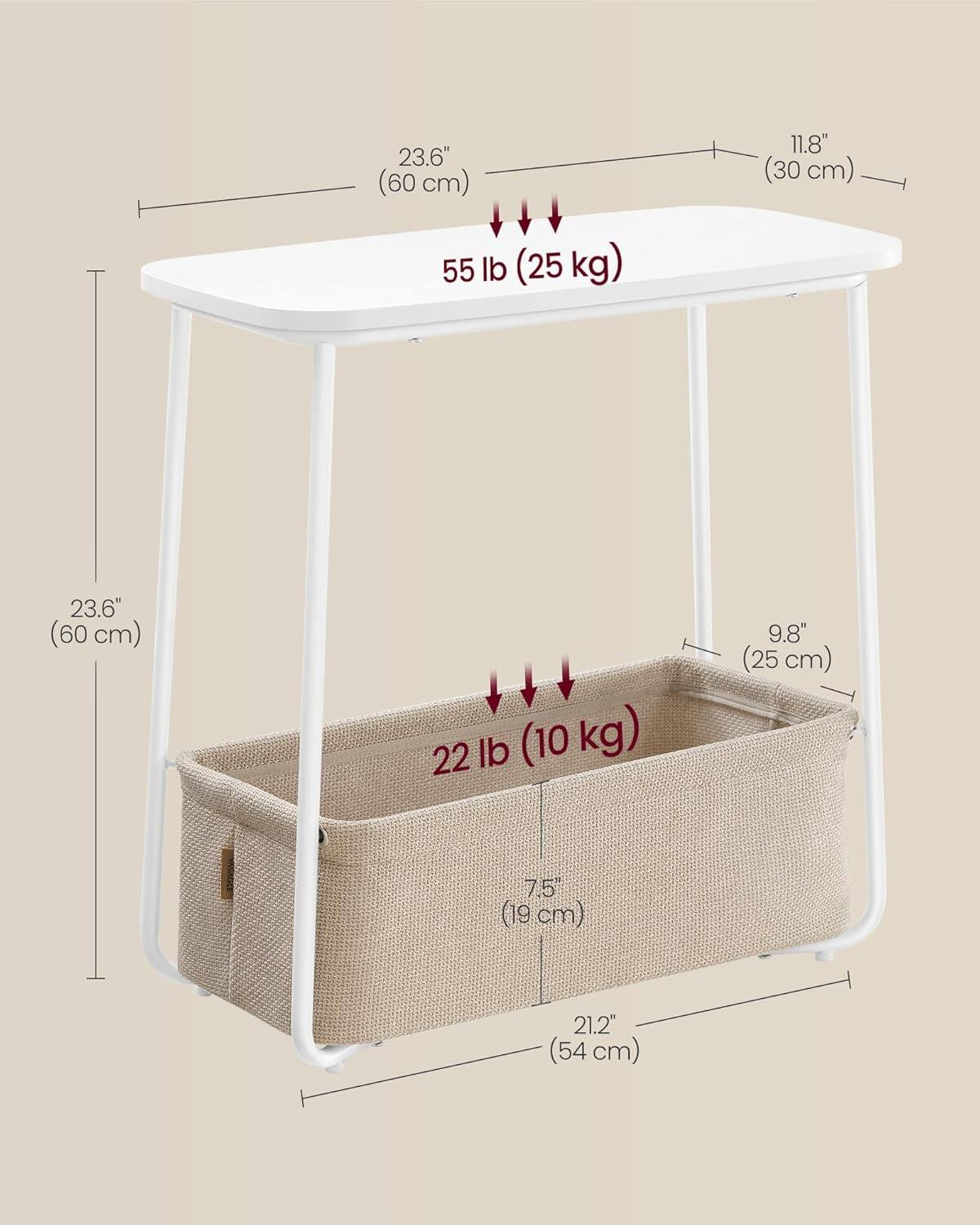 23.6" (60 cm) 11.8" (30 cm) 55 lb (25 kg) 23.6" (60 cm) 22 lb (10 kg) 9.8" (25 cm) 7.5 (19 cm) 21.2" (54 cm)
