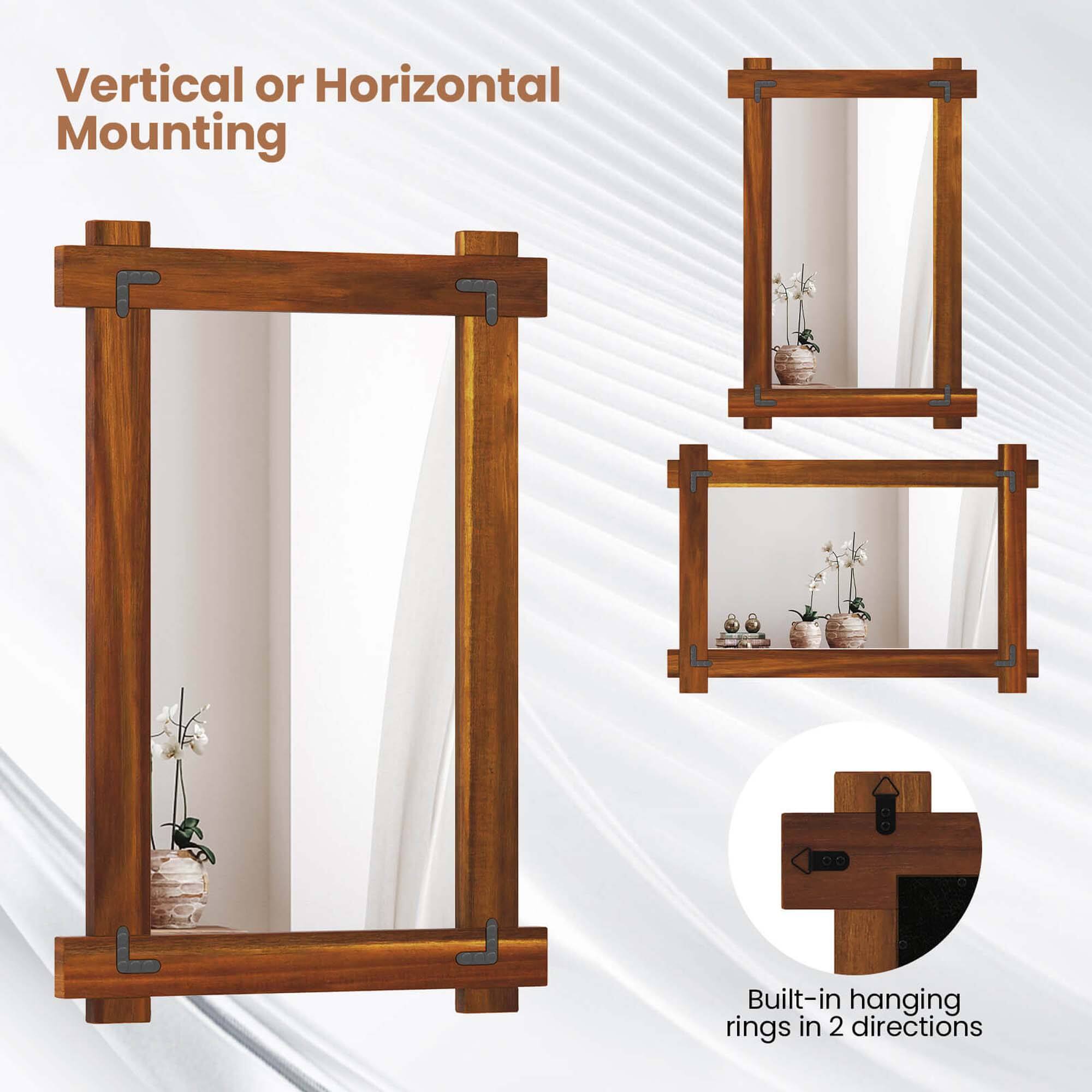 Vertical or Horizontal Mounting Built-in hanging rings in 2 directions