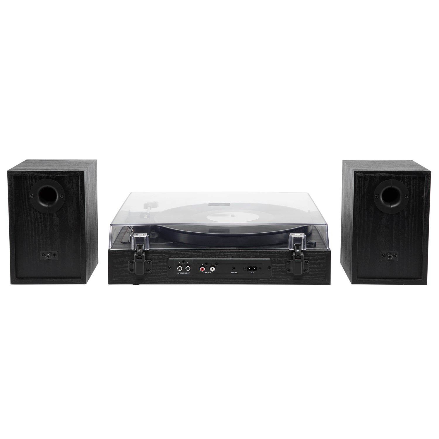 Alt View 4. Victrola - Victrola Harmony Bluetooth Turntable System with Speakers - Black.