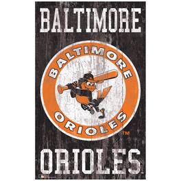 Fan Creations - Baltimore Orioles 11'' x 19'' Heritage Distressed Logo Sign - Multicolor