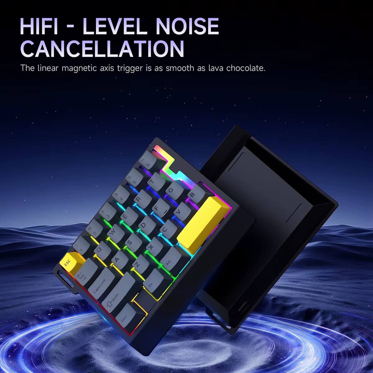 HIFI - LEVEL NOISE CANCELLATION  
The linear magnetic axis trigger is as smooth as lava chocolate.