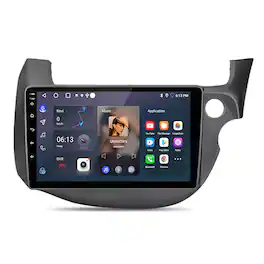Junsun - 10" Android 14 CarPlay 2+64GB Car Stereo Radio GPS Navi WIFI RDS SWC Bluetooth FM - Black