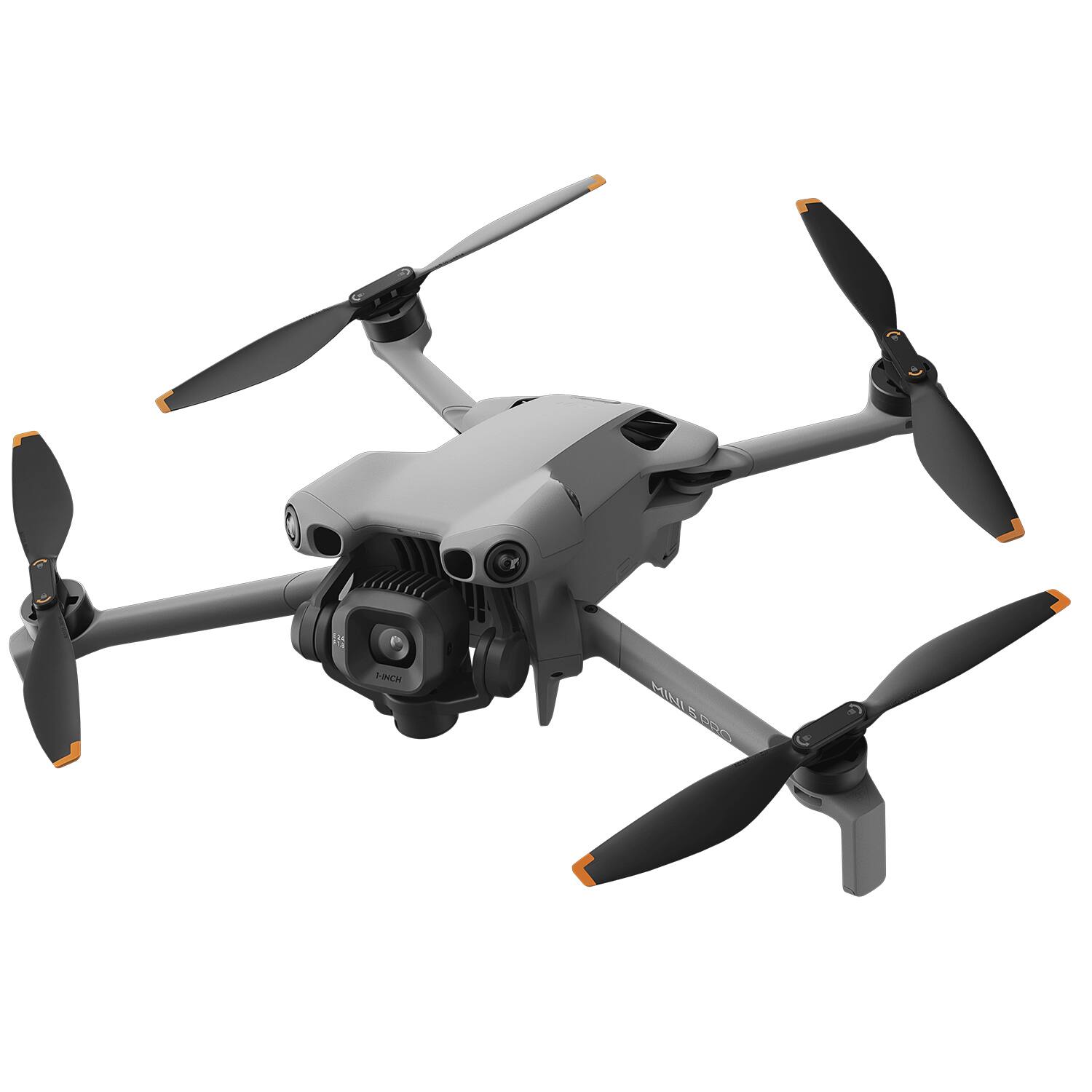 Left. DJI - Mini 5 Pro Drone More Combo Plus 4 Battery Kit (DJI RC 2 Remote) + Extended Warranty & Accessory Deluxe Bundle - Gray.