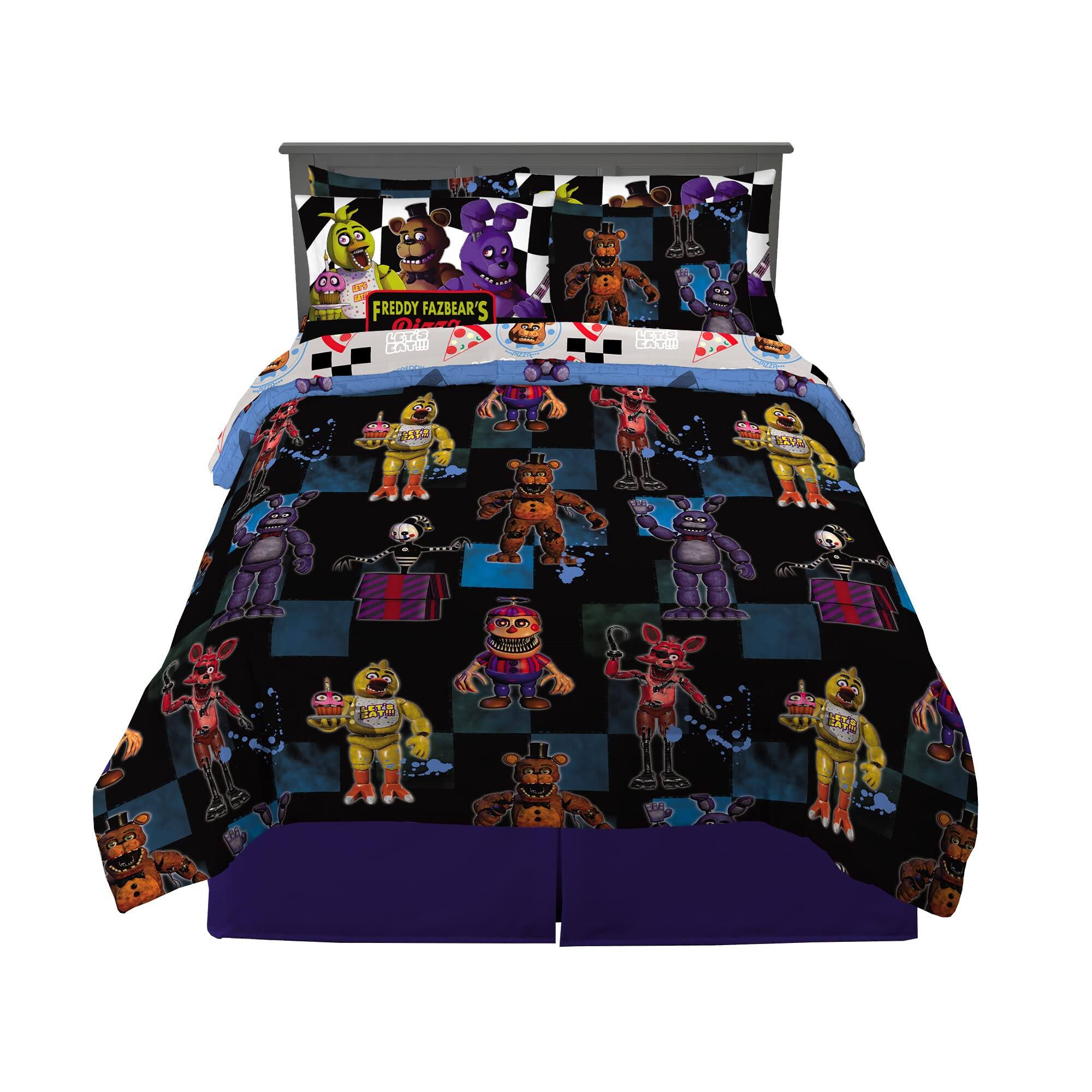 NICHOLAS KLEIN - Bedding Super Soft Comforter And Sheet Set With Sham Full Nights At Freddy's - Default
