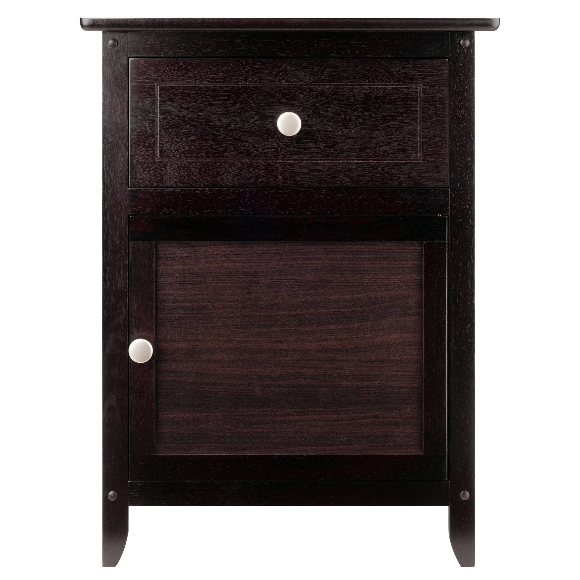 Back. Winsome Wood - Eugene Accent Table, Nightstand - Espresso.