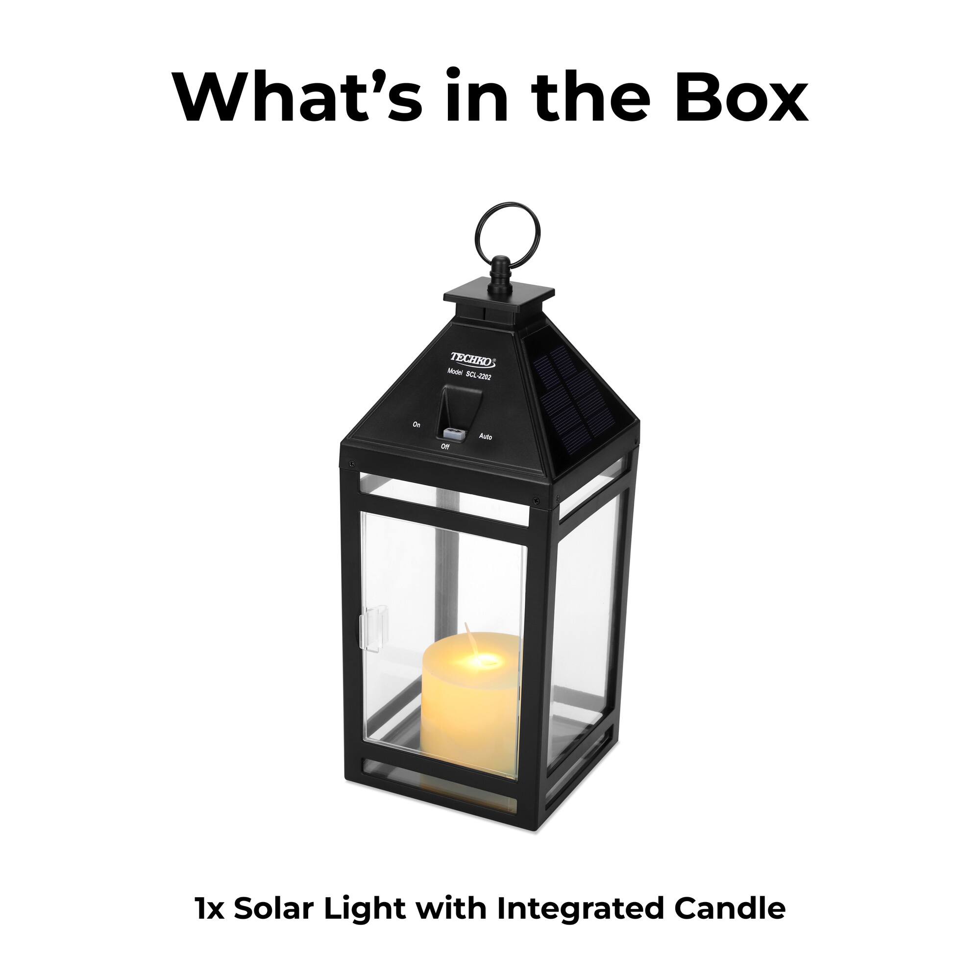 What's in the Box
TECHNOS - NCLZM2 N P DF
1x Solar Light with Integrated Candle