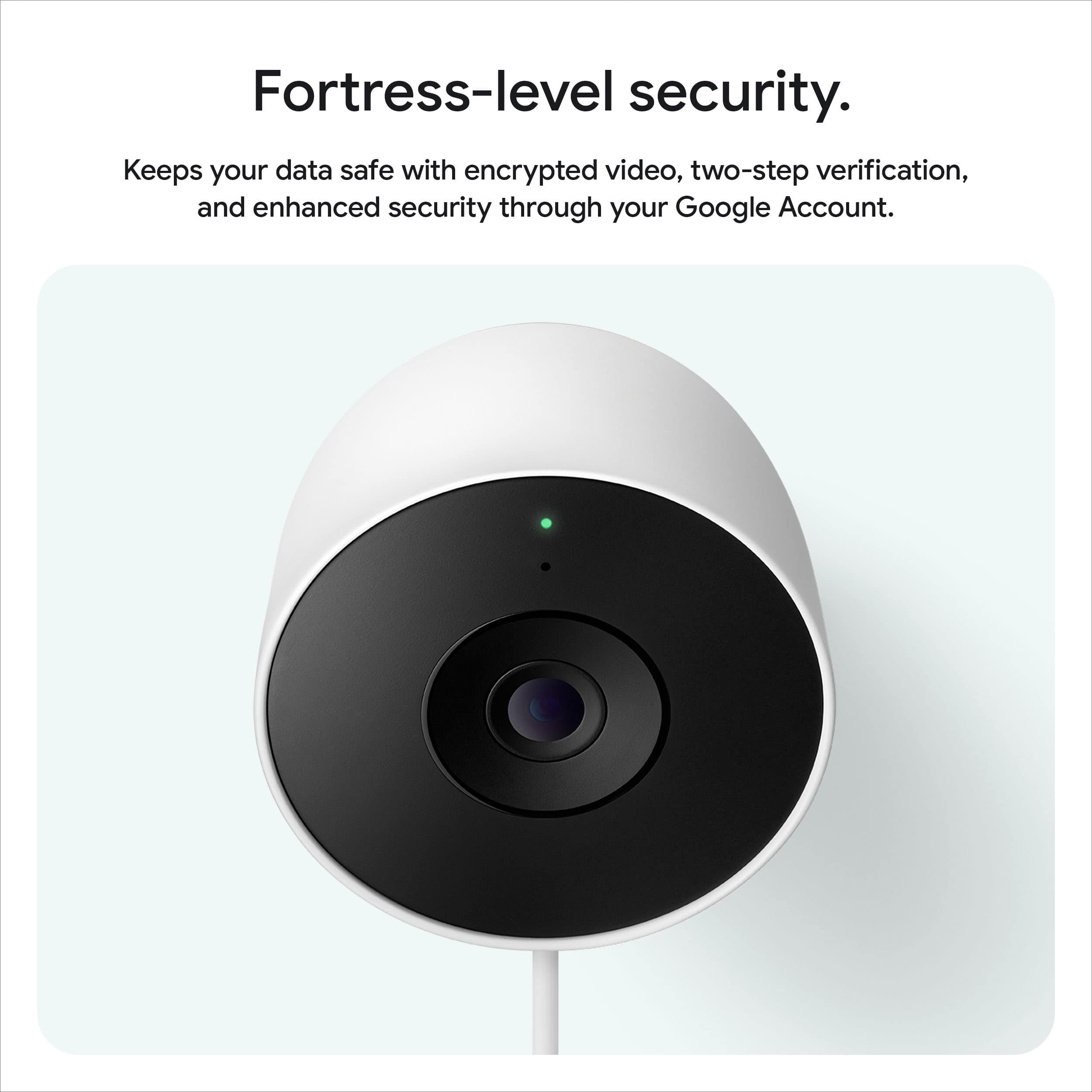 Google Nest Cam Outdoor (wired, 2nd gen) 2K Video and Gemini 1