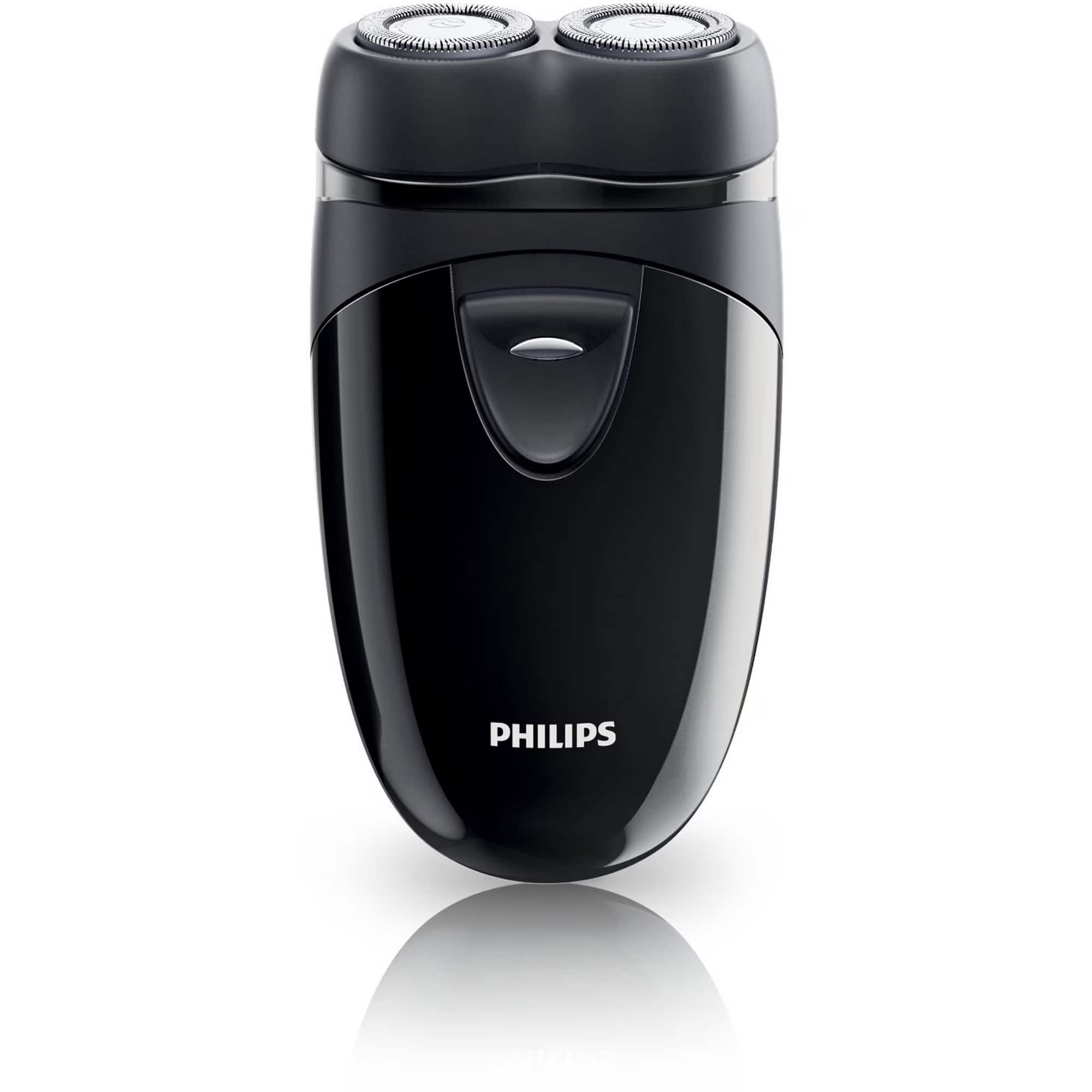 Philips - PQ206 Electric Shaver - Battery Powered Wet Dry Rotary Razor - PQ 206-MI