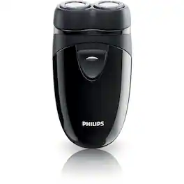 Philips - PQ206 Electric Shaver - Battery Powered Wet Dry Rotary Razor - PQ 206-MI