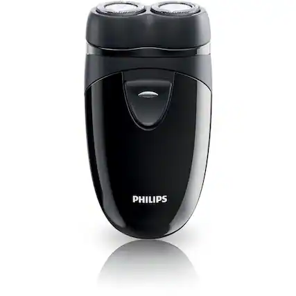 Front. Philips - Philips PQ206 Electric Shaver - Battery Powered Wet Dry Rotary Razor - PQ 206-MI.