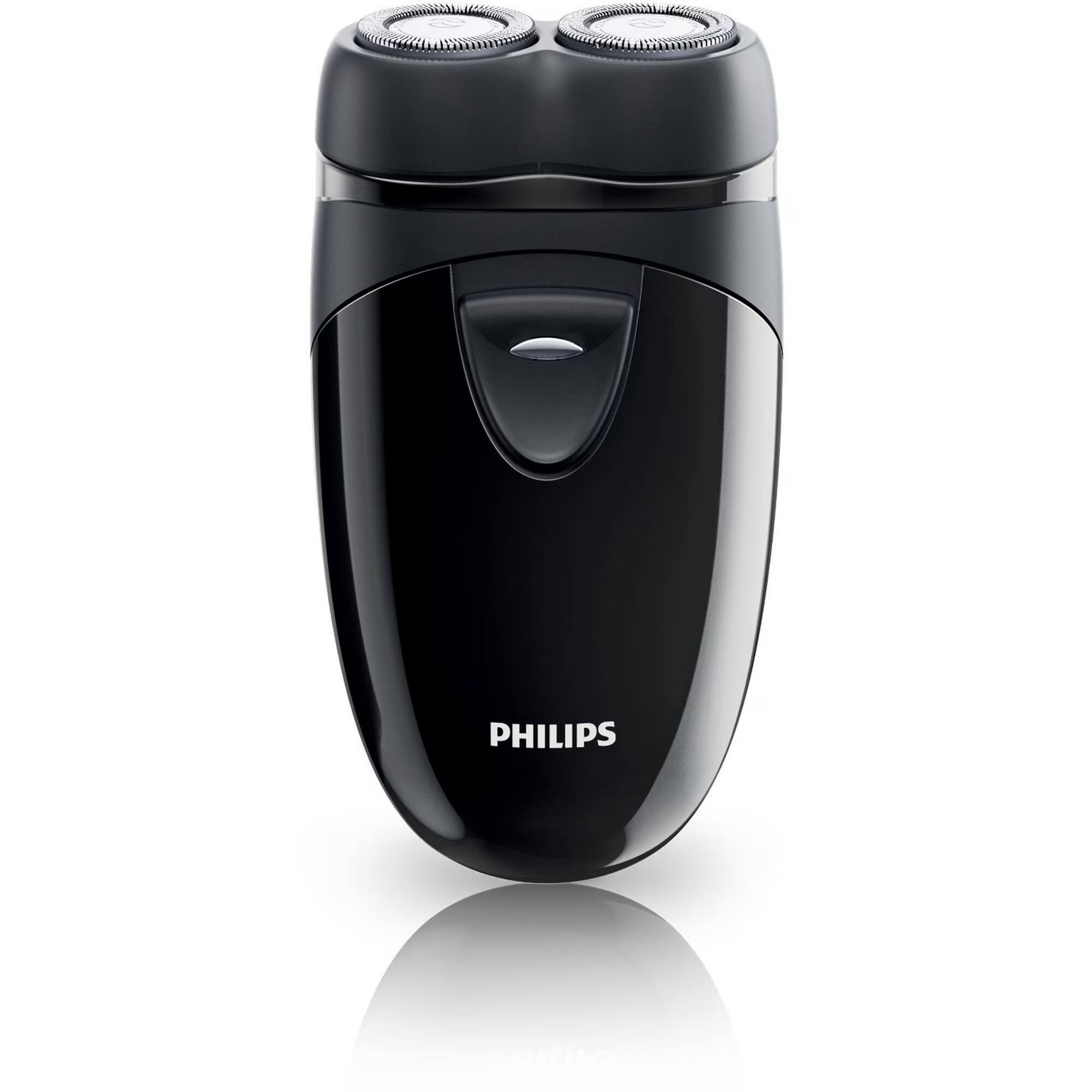 Front. Philips - Philips PQ206 Electric Shaver - Battery Powered Wet Dry Rotary Razor - PQ 206-MI.